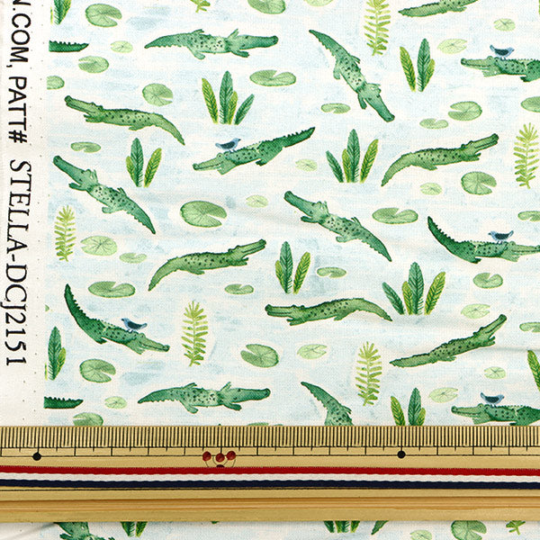 [From quantity 5] Fabric "USA Cotton Crocodile Hunt DCJ2151-MULTI"