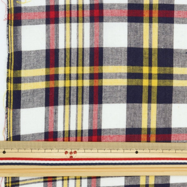 [From quantity 5] Fabric "Madras check 59991-16"