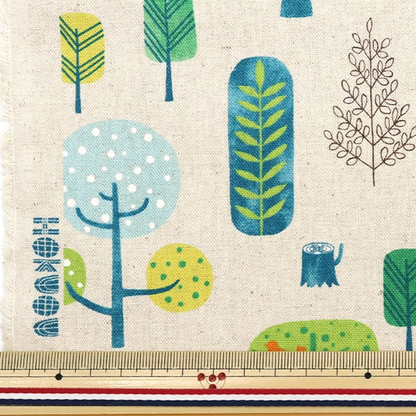 [From quantity 5] Fabric "Cotton linen canvas Nordic mood SK-6700-3A" Senyo merchant