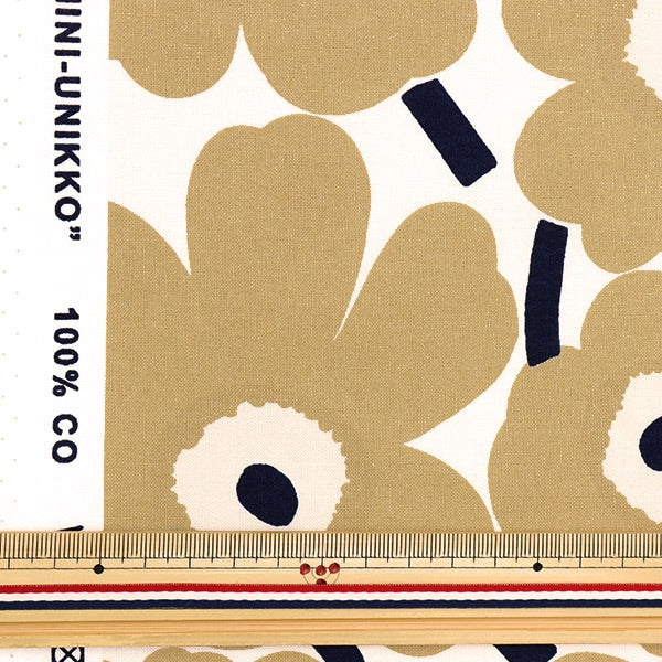 [From quantity 5] Fabric "Marimekko Marimekko Mini Unikko Mini Unikko (made by Finnish) Beige 069257-185"