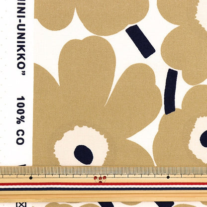 [From quantity 5] Fabric "Marimekko Marimekko Mini Unikko Mini Unikko (made by Finnish) Beige 069257-185"