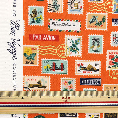 [From quantity 5] Fabric "USA Cotton Bonvoyage RP802-RE1"