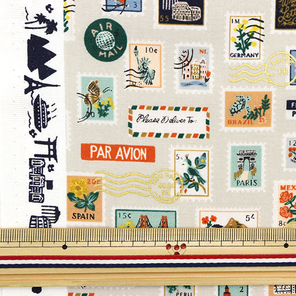 [From quantity 5] Fabric "USA Cotton Bonvoyage RP802-FL4"