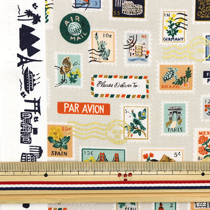 [From quantity 5] Fabric "USA Cotton Bonvoyage RP802-FL4"