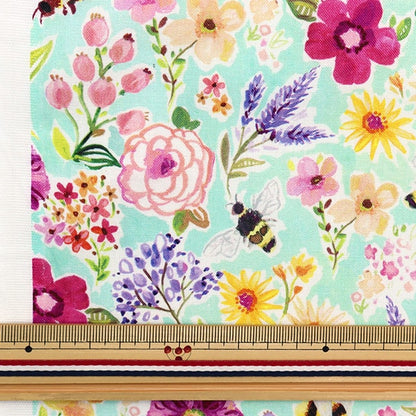 [From quantity 5] Fabric "USA Cotton Bee Garden DJL2114-MULTI"