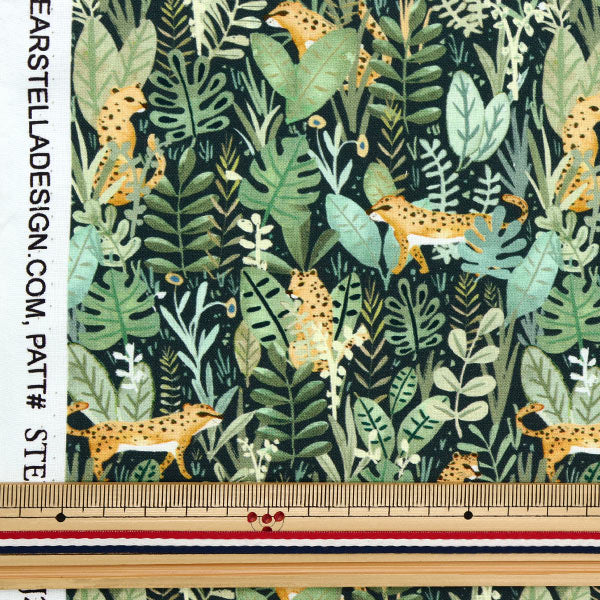 [From quantity 5] Fabric "USA cotton DEARSTELLA Jungle DCJ2142-MULTI"