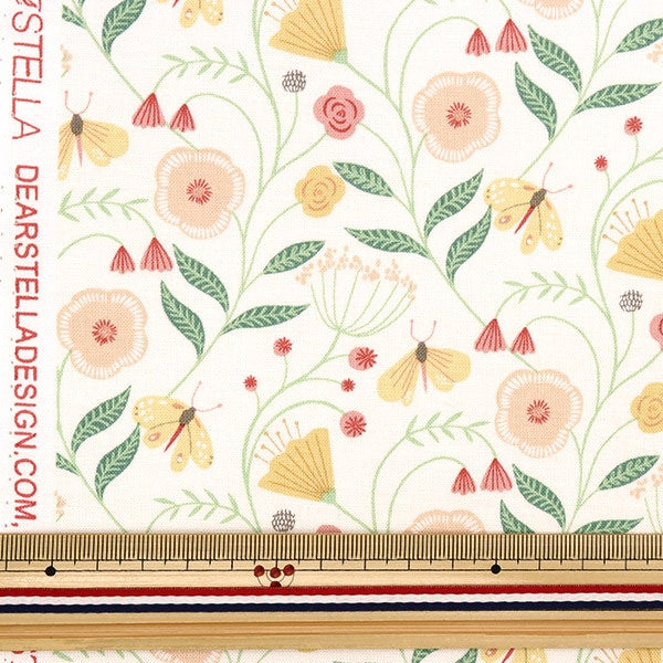[From quantity 5] Fabric "USA Cotton Dearstella You Grow Girl 1868-Cream"