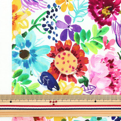 [From quantity 5] Fabric "USA Cotton Dearstella Spring THEORY DAW1090-MULTI"