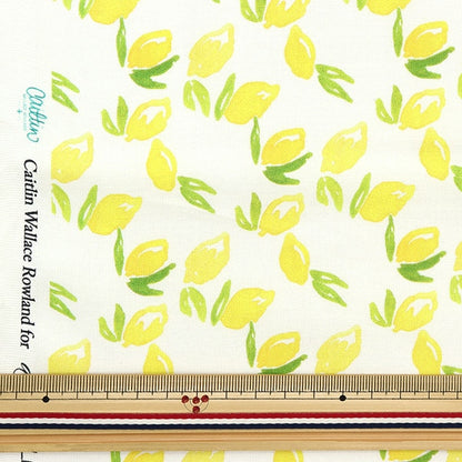 [From quantity 5] Fabric "USA Cotton Dearstella Lemons DCWR2131-Whit"