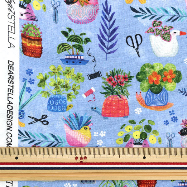 [From quantity 5] Fabric "USA Cotton Dearstella Animal Planter DMB2028-MULTI"