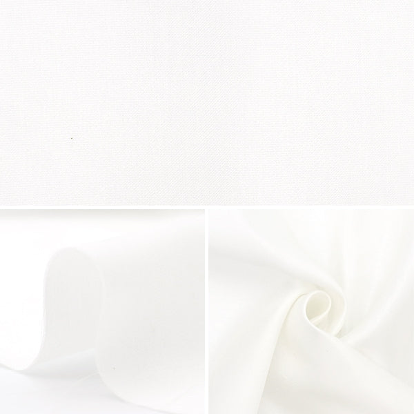 [From quantity 5] Fabric "Satin Silk Mixed White GS219"