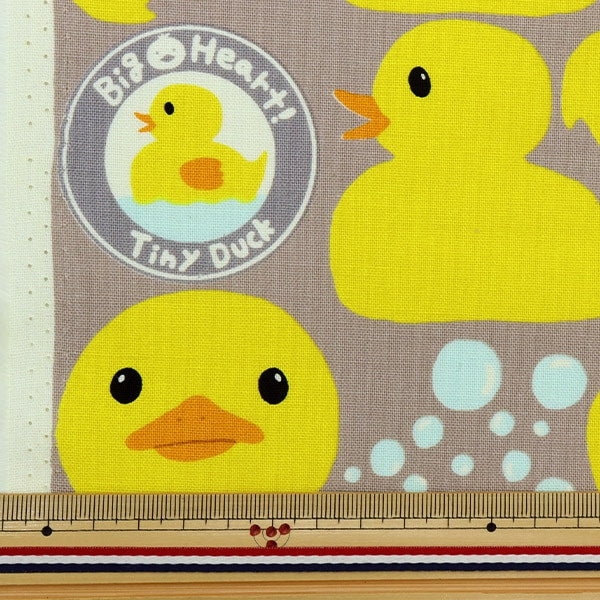 [From quantity 5] Fabric "Cotton Canvas Tiny Duck Gray KTS-6912-E" COTTON KOBAYASHI