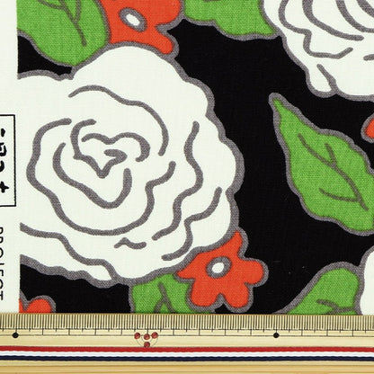 [From quantity 5] Fabric "Ukono Collection 10th Canvas Africa Rose White UP5822-B" COTTON KOBAYASHI