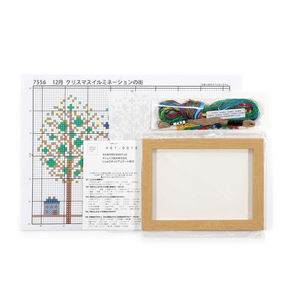 Embroidery kit "Cross stitch kit December Christmas illumination 7556" Olympus