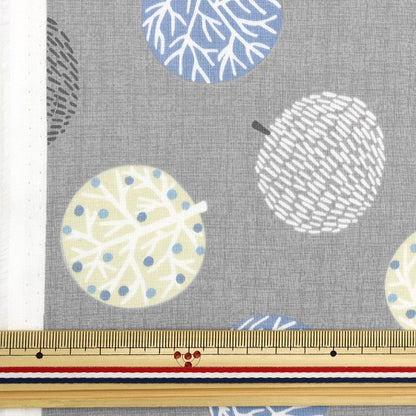[From quantity 5] Fabric "NINA Sofrey Pooh Gray 142-1281-C3"