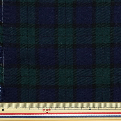 [From quantity 5] Fabric"Basic Check Tartan Check Black Watch YZW005"
