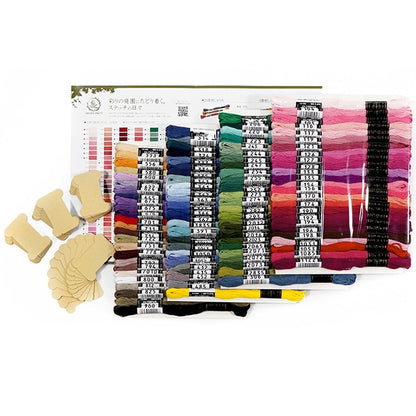 Embroidery thread "GARDEN PARTY embroidery yarn set with spool classic garden GP-100c" Olympus