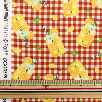 [From quantity 5] Fabric "USA Cotton Lemonade Prize DCX10539-REDX-D"