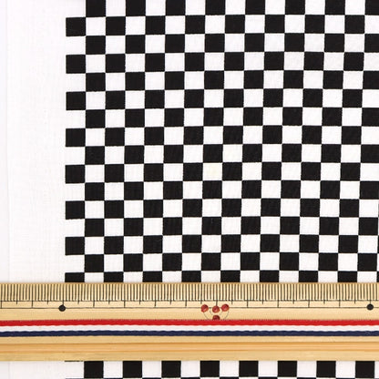 [From quantity 5] Fabric "Broad block check black 88199-2-1"