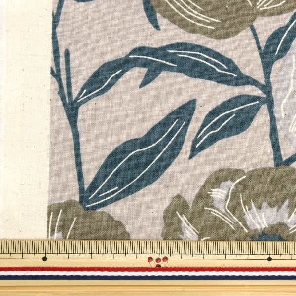 [From quantity 5] Fabric "MOMEN-T moment cotton linenSheeting French Marianne Gray 142-1283-A4]
