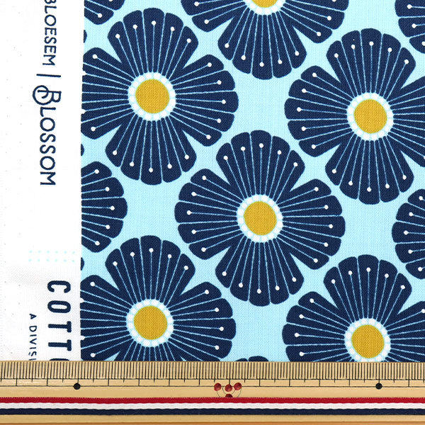 [From quantity 5] Fabric "USA Cotton Blossom Blue Lv402-LB2"