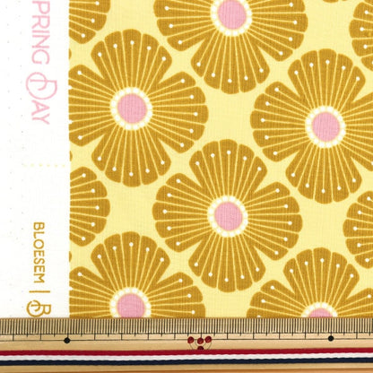 [From quantity 5] Fabric "USA Cotton Blossom Yellow Lv402-Wi3"