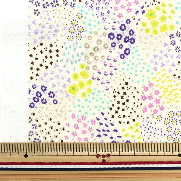 [From quantity 5] Fabric 『Scare PrintPrint small floral pattern off-white SO-54000-1A]