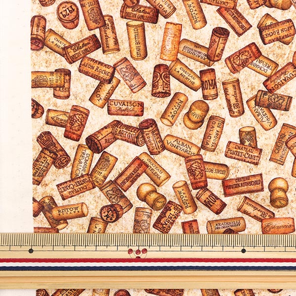 [From quantity 5] Fabric "USA cotton wine cork 28788-A"