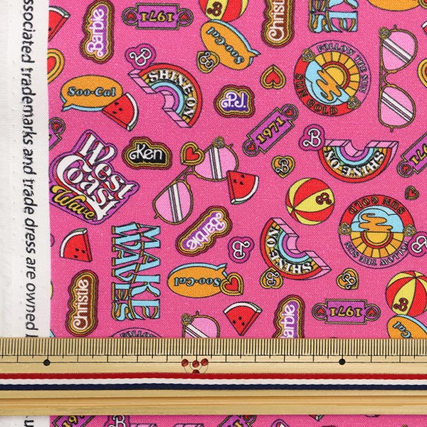 [From quantity 5] Fabric "USA Cotton Barbie ICONS Pink C11724-HOTPIN"