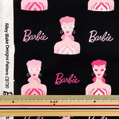 [From quantity 5] Fabric "USA Cotton Barbie Black C9730-Black"