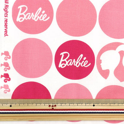 [From quantity 5] Fabric "USA Cotton Barbie Dots Pink C9732-PINK"