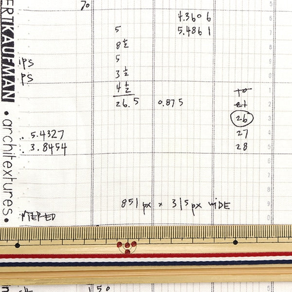 [From quantity 5] Fabric "USA Cotton Architecture / AFR-13502-12 Gray AFR-13502-12"
