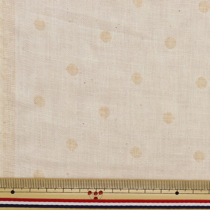 [From quantity 5] Fabric "Organic cotton double gauze Dot pattern R-0529-J-10]