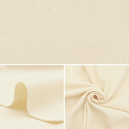 [From quantity 5] Fabric "Organic cotton 40 smooth cream R-0529-S-1"