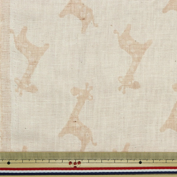[From quantity 5] Fabric "Organic cotton double gauze Kirin pattern R-0529-J-12]