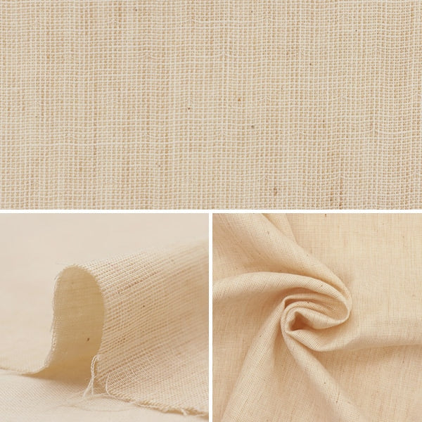 [From quantity 5] Fabric "Organic cotton double gauze R-0529-NG-1]