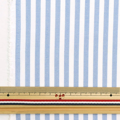 [From quantity 5] Fabric "T/C striped saxophone that is hard to wrinkle 53614-1-4"