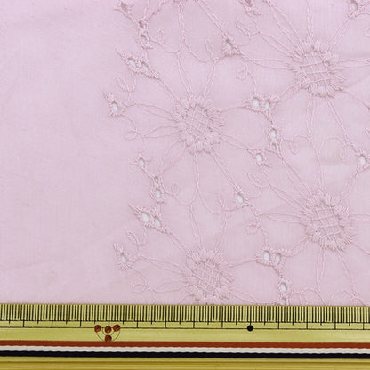 [From quantity 5] Fabric "Cotton Lace Flower Garden Soft Lavender LACE22-FL-SL"
