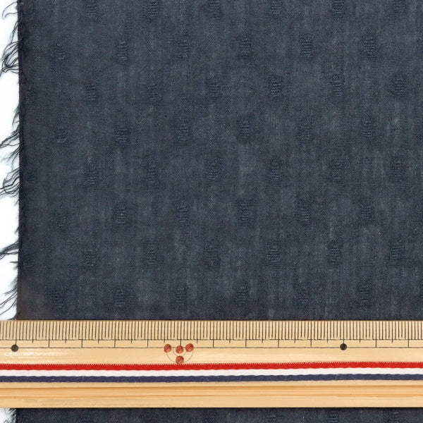 [From quantity 5] Fabric "Snow cut boiled pot small navy IA-CUTVL-SDN"