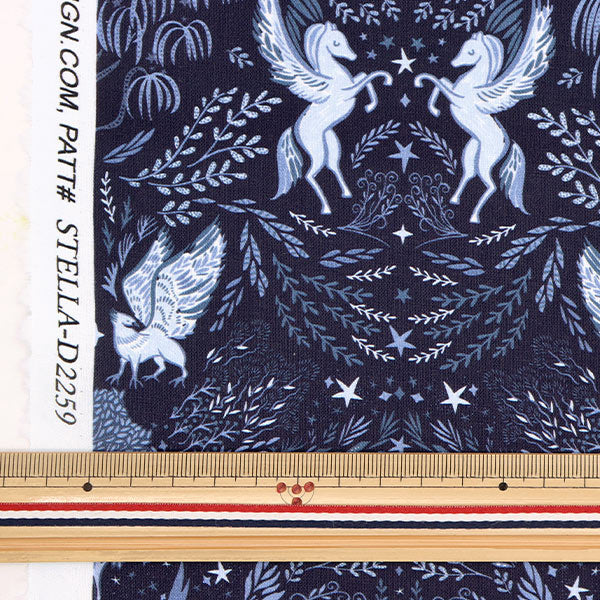 [From quantity 5] Fabric "USA Cotton Pegasastwal D2259-midnigh"
