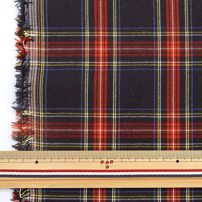 [From quantity 5] Fabric "TR Tartan Silky Brushed Check Reder x Con TRC8000-19"