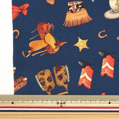 [From quantity 5] Fabric "USA Cotton SADDLE UP Navy CX10549-Navy"