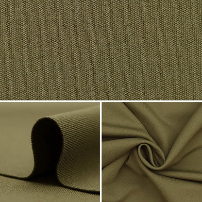 [From quantity 5] Fabric "Sweat-absorbing / quick-drying ester mussum khaki DDN2800-257"