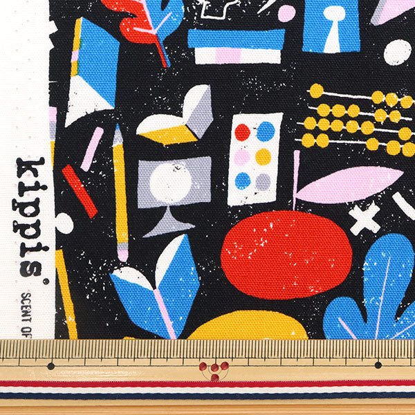 [From quantity 5] Fabric "Kippis (Kippis) Oxford Education Black KPO-63A]