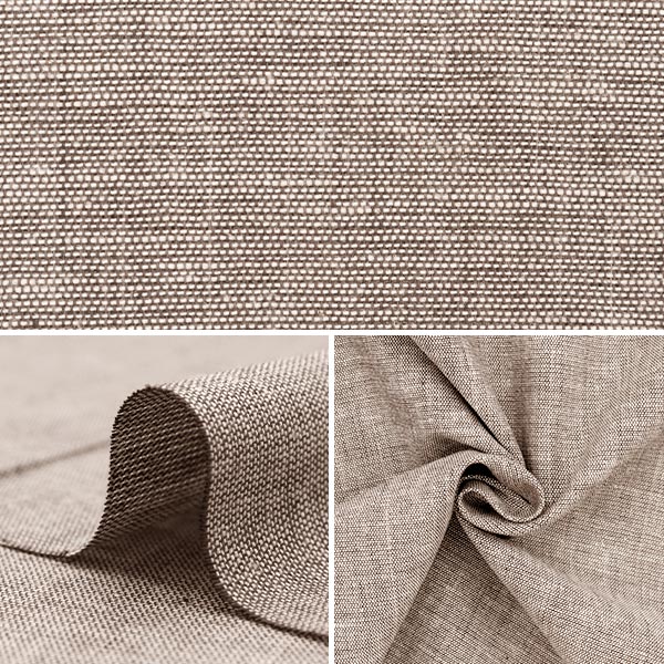 [From quantity 5] Fabric "Dyeing cotton hemp specs plain brown KW-6966-BR"
