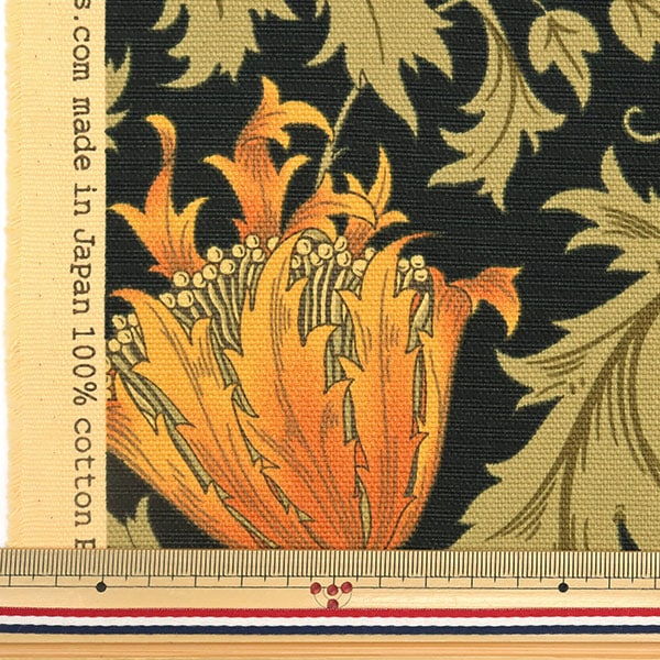 [来自数量5] 织物 “ Moda Best Morris Best Morris 牛津布 海葵黑色X橙色8217-32T]