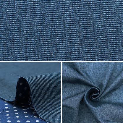 [From quantity 5] Fabric "Riverts Il Print Polka dotsNavy 155-2417-A-6]