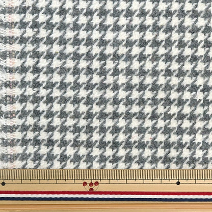 [From quantity 5] Fabric "Wool blend soft texture washable Chidori gray WPC4312-02GY"