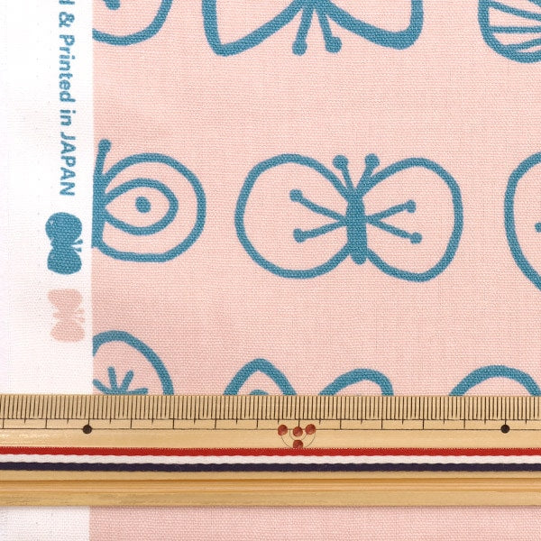 [From quantity 5] Fabric 『Oxford Nordic pattern pink AP31903-1C]