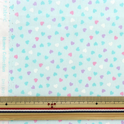 [From quantity 5] Fabric 『Poplin Homy Collection pastel Heart DH13097S-D]